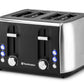 Toastmaster 4-slice fast toaster stainless steel TM-49TS Select Brands