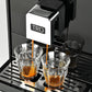 TRU Automatic Espresso and Coffee Machine with 24 Customizable Preset Beverages, 4.5" Digital Touchscreen, Integrated Grinder, and Removable Milk Tank