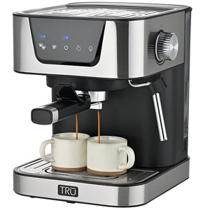 TRU Touch Screen Espresso Maker with Frothing Pitcher
