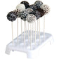 Babycakes white cake pop stand with decorated cake pops CP-12 Select Brands